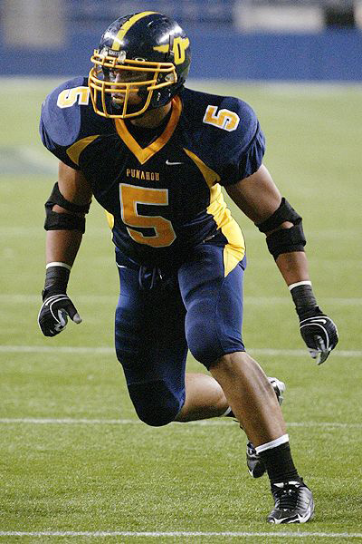 Nike Punahou High School(Honolulu)Manti Te'O 5 Blue Football Jerseys nike